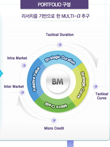 PORTFOLIO , ġ   MULTI-߱ BM Strategic Duration(Tactical Duration), Startegic Curve(Tactical Curve), Macro Credit(Micro Credit), Relative Value(Inter Markerket, Intra Market)  ˴ϴ.